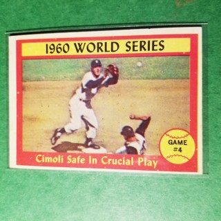 1961 - TOPPS BASEBALL CARD NO. 309 - 1960 WORLD SERIES GAME # 4