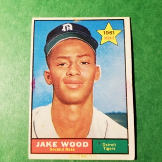 1961 - TOPPS BASEBALL CARD NO. 514 - JAKE WOOD ROOKIE - TIGERS