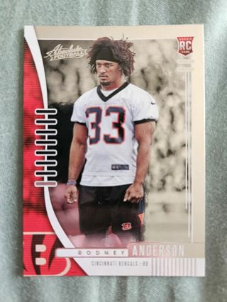 2019 Panini Absolute Rookie Rodney Anderson