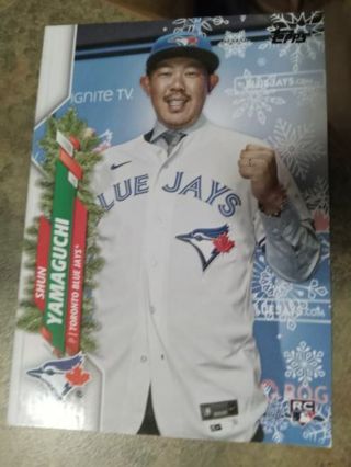 2020 TOPPS ROOKIE SHUN YAMAGUCHI TORONTO BLUE JAYS JAPANESE BASEBALL CARD# HW93