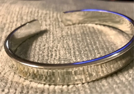 925 silver adjustable bangle bracelet 