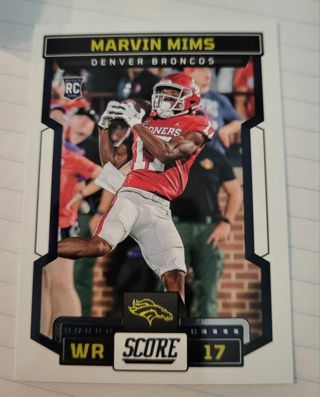 2023 Score Marvin Mimms rookie card Denver Broncos