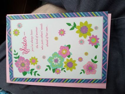 Beautiful Sister Mother's Day card