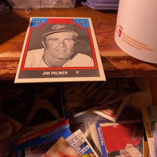 1986 tcma all time padres Jim Palmer baseball card 