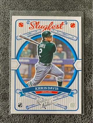 Khris Davis embossed insert