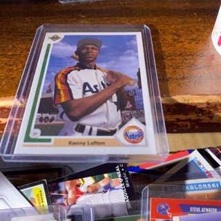 1991 upper deck Kenny lofton baseball card 