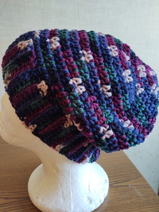 Hand Crocheted Slouch Hat 