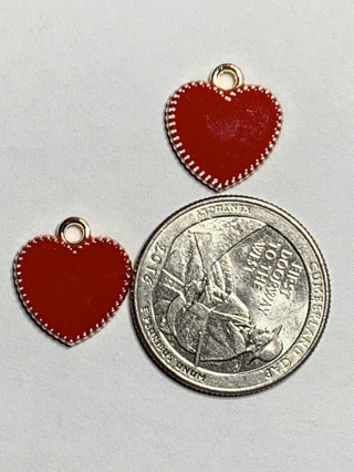 ♥♥VALENTINE’S DAY CHARMS~#27~SET 3~SET OF 2 CHARMS~FREE SHIPPING ♥♥