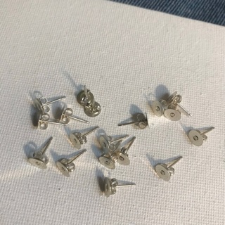 9 Pairs Sterling Silver Earposts for Jewelry Making