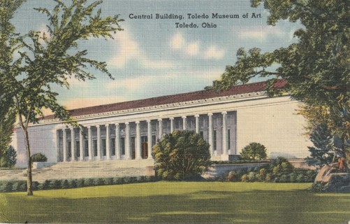 Vintage Used Postcard: 1944 Central Building, Museum of Art, Toledo, OH