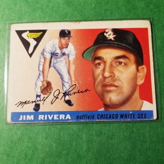 1955 - TOPPS BASEBALL CARD NO. 58 - JIM RIVERA - WHITE SOX