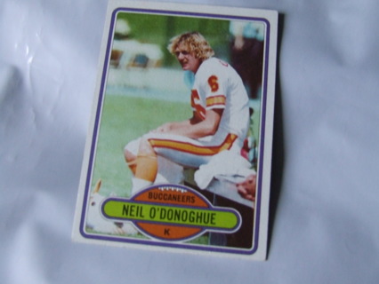 1980 Neil O'Donoghue Tampa Bay Buccaneers Topps Card #346