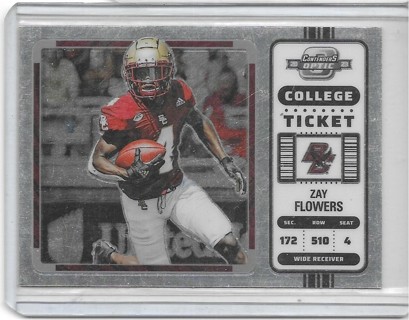 Zay Flowers 2023 Chronicles Draft Contenders Optic #12