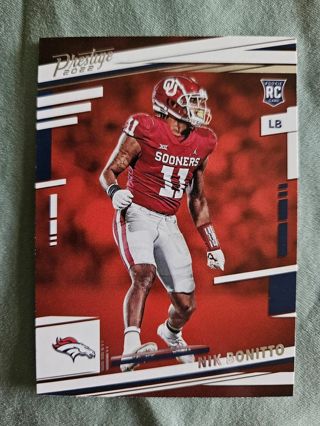 2022 Panini Prestige Rookie Nik Bonitto