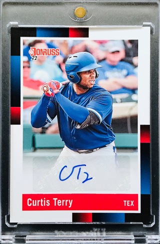 Curtis Terry RC - 2022 Donruss Retro '88 Signatures #R88S-CT - Texas Rangers [AA088]