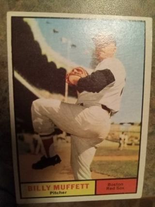 1961 TOPPS BILLY MUFFETT BOSTON RED SOX BASEBALL CARD# 16