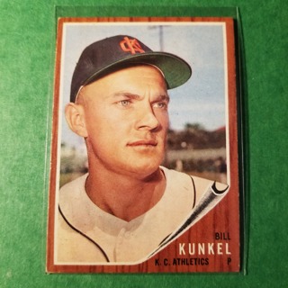 1962 - TOPPS BASEBALL CARD NO. 147 - BILL KUNKEL - A'S