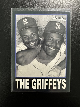 Ken Griffey Jr / Ken Griffey Sr "The Griffeys" 1991 Score #841