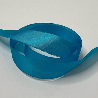 Aqua Satin  5/8” Wide Ribbon 