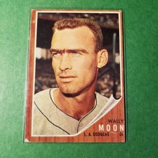 1962 - TOPPS BASEBALL CARD NO. 190 - WALLY MOON - DODGERS