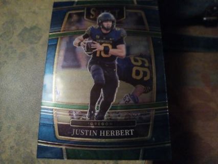 2022 PANINI SELECT DRAFT PICKS JUSTIN HERBERT OREGON FOOTBALL CARD# 38