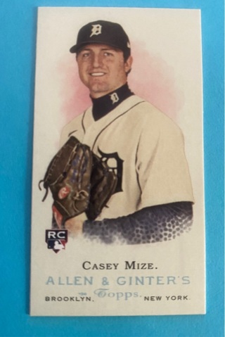 2021 Allen & Ginter Mini Rookie Design Variations #MRD-1 Casey Mize RC - Tigers