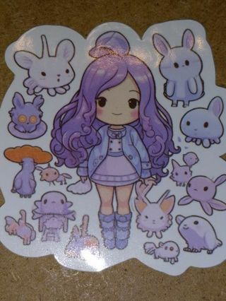 Kawaii Cute one nice sticker no refunds regular mail only Very nice quality!