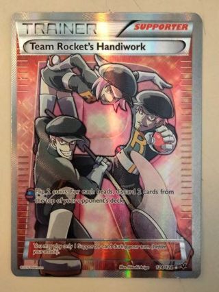 Team rocket's handiwork 124/124 rare holo pokemon
