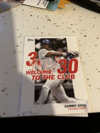 2023 topps welcome to the club sammy sosa