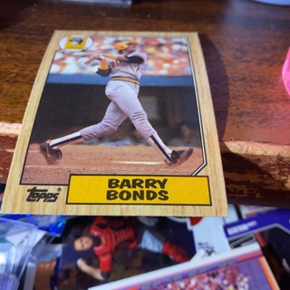 1987 topps barry bonds baseball card 