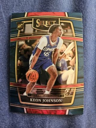 2021-22 Panini Select Rookie Keon Johnson