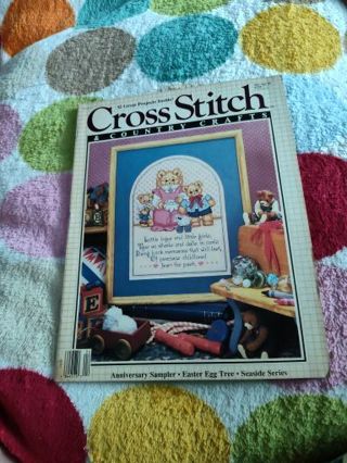 Vintage Cross Stitch Magazine With Projects and Patterns is