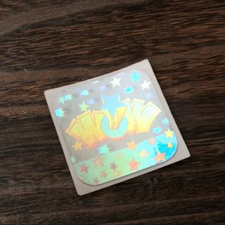 Vintage Sticker - Holographic "Wow*