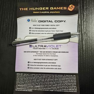 The Hunger Games SD Code for Vudu