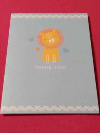 Thank You Notecard - Lion