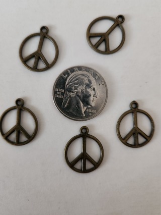 (5) Peace Sign Pendants