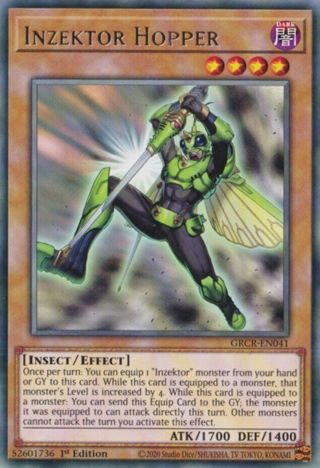 Yugioh!  Inzektor Hopper - GRCR-EN041 - Rare - 1st Edition