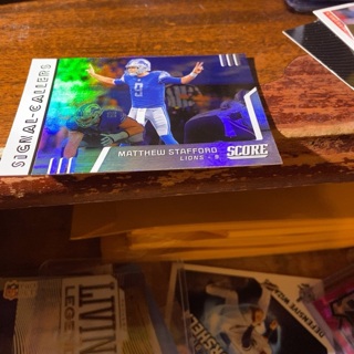 2019 panini score signal-callers Matthew stafford football card 