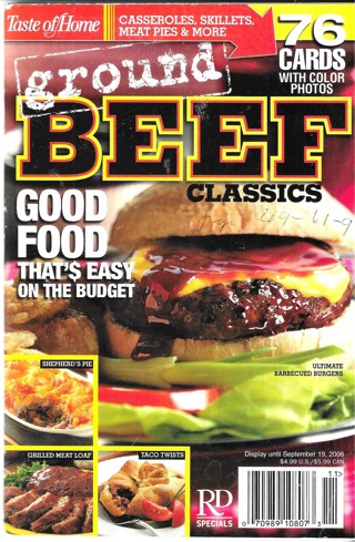 Ground Beef Classics Recipe booklet + mini booklet