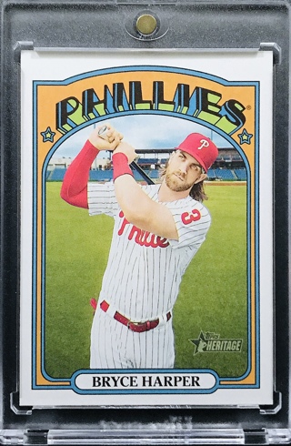 Bryce Harper - 2021 Topps Heritage #13 - Philadelphia Phillies [AA154]