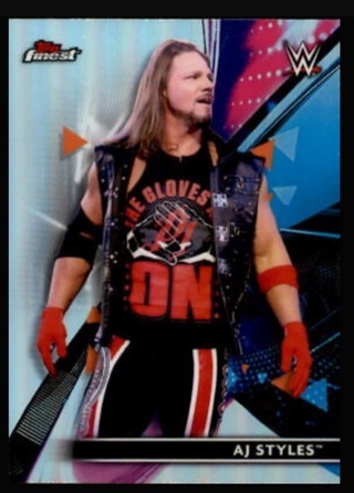 2021 WWE Topps Finest Chrome - AJ Styles Card #1 NM