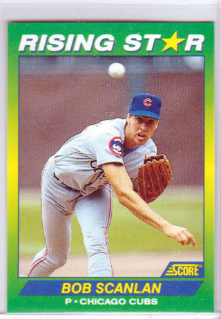 Bob Scanlan, 1992 Score Rising Star Card #59, Chicago Cubs, (L2