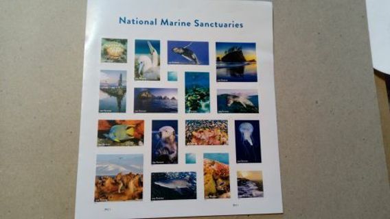 16- FULL SHEET... FOREVER US POSTAGE STAMPS.... NATIONAL MARINE SANCTURIES