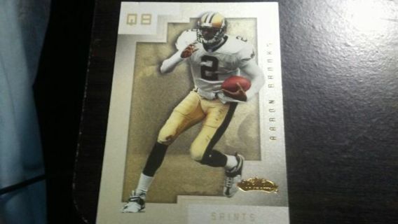 2001 FLEER SHOWCASE AARON BROOKS NEW ORLEANS SAINTS FOOTBALL CARD# 7