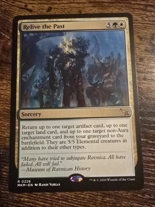 Magic the gathering mtg Relive the past rare card Murder Karlov Manor