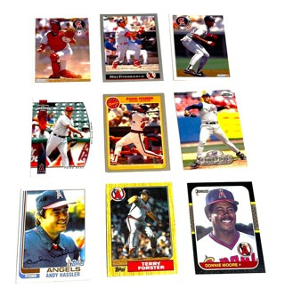 Angels-9 Card Lot-Jackson,Finley,Forster,Moore