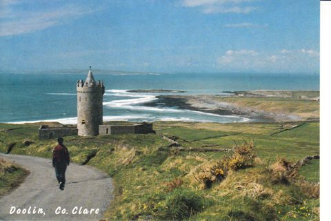 Vintage Postcard Doongore Castle, Ireland 