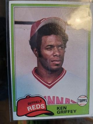 1981 TOPPS KEN GRIFFEY SR. CINCINNATI REDS BASEBALL CARD# 280