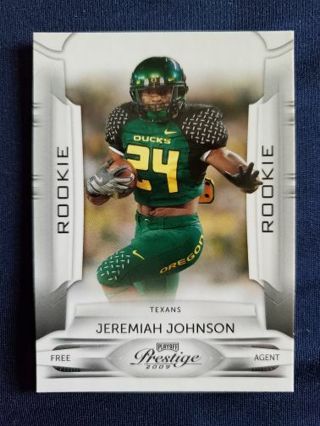 2009 Panini Prestige Rookie Jeremiah Johnson