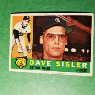 1960 - TOPPS BASEBALL CARD NO. 186 - DAVE SISLER - TIGERS